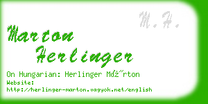 marton herlinger business card